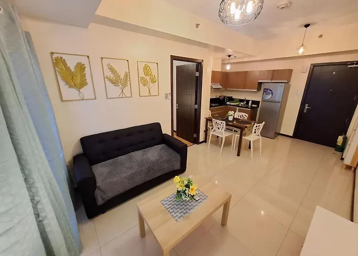 Ample 1Br Balcony -40Sqm -4Pax -Pet -Parking -Moa,Picc,Wtc,Airport مانيلا